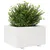 Produktbild 4 för Odlingslåda vit 80x80x49,5 cm massiv furu