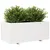 Produktbild 4 för Odlingslåda vit 110x60x49,5 cm massiv furu