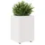Produktbild 4 för Odlingslåda 50x50x72,5 cm vit massiv furu