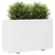 Produktbild 4 för Odlingslåda vit 110x40x72,5 cm massiv furu