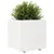 Produktbild 4 för Odlingslåda 70x70x72 cm vit massiv furu