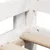 Produktbild 9 för Hög säng med tak vit 80x200 cm massiv furu