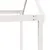 Produktbild 10 för Hög säng med tak vit 90x190 cm massiv furu