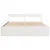 Produktbild 4 för Sängram utan madrass vit 180x200 cm massiv furu