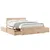 Produktbild 2 för Sängram utan madrass 140x190 cm massiv furu