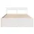 Produktbild 4 för Sängram utan madrass vit 140x190 cm massiv furu
