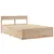 Produktbild 3 för Sängram utan madrass 135x190 cm massiv furu