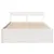 Produktbild 4 för Sängram utan madrass vit 135x190 cm massiv furu