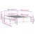 Produktbild 10 för Sängram utan madrass vit 135x190 cm massiv furu