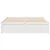Produktbild 4 för Sängram utan madrass vit 150x200 cm massiv furu