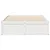 Produktbild 4 för Sängram utan madrass vit 120x200 cm massiv furu