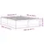 Produktbild 9 för Sängram utan madrass vit 140x190 cm massiv furu