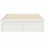 Produktbild 4 för Sängram utan madrass vit 120x190 cm massiv furu