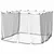 Produktbild 2 för Myggnät för inomhus utomhus 156 mesh svart 300x300x200 cm