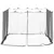 Produktbild 3 för Myggnät för inomhus utomhus 156 mesh svart 300x300x200 cm