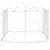 Produktbild 4 för Myggnät för inomhus utomhus 156 mesh vit 300x300x200 cm
