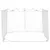 Produktbild 6 för Myggnät för inomhus utomhus 156 mesh vit 300x300x200 cm