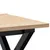 Produktbild 7 för Soffbord X-ram 50x50x35 cm massiv furu och gjutjärn