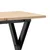 Produktbild 7 för Soffbord X-ram 110x40x45 cm massiv furu och gjutjärn