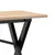 Produktbild 7 för Soffbord X-ram 160x40x45 cm massiv furu och stål