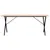 Produktbild 4 för Matbord X-ram 180x90x75 cm massiv furu och stål