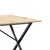 Produktbild 7 för Matbord X-ram 200x100x75 cm massiv furu och gjutjärn