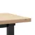 Produktbild 7 för Soffbord O-ram 160x40x45,5 cm massiv furu och gjutjärn