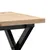 Produktbild 7 för Soffbord X-ram 40x40x35,5 cm massiv furu och gjutjärn