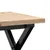 Produktbild 7 för Soffbord X-ram 50x50x35,5 cm massiv furu och gjutjärn