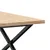 Produktbild 7 för Soffbord X-ram 80x80x45,5 cm massiv furu och gjutjärn