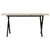 Produktbild 4 för Soffbord X-ram 90x40x45,5 cm massiv furu och stål