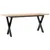 Produktbild 2 för Soffbord X-ram 110x40x45,5 cm massiv furu och gjutjärn