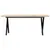 Produktbild 4 för Soffbord X-ram 110x40x45,5 cm massiv furu och gjutjärn