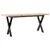 Produktbild 6 för Soffbord X-ram 110x40x45,5 cm massiv furu och gjutjärn