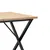 Produktbild 7 för Matbord X-ram 90x90x75,5 cm massiv furu och gjutjärn