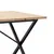 Produktbild 7 för Matbord X-ram 180x90x75,5 cm massiv furu och gjutjärn