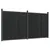 Produktbild 2 för Staketpanel grå 353x186 cm WPC