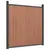 Produktbild 4 för Staketpanel brun 353x186 cm WPC