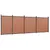 Produktbild 2 för Staketpanel brun 699x186 cm WPC