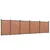 Produktbild 2 för Staketpanel brun 872x186 cm WPC