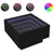 Produktbild 2 för Soffbord med LEDs svart 50x50x30 cm konstruerat trä