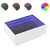 Produktbild 2 för Soffbord med LEDs vit 70x50x30 cm konstruerat trä