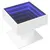 Produktbild 3 för Soffbord med LEDs vit 50x50x45 cm konstruerat trä
