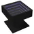 Produktbild 3 för Soffbord med LEDs svart 50x50x45 cm konstruerat trä