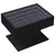 Produktbild 3 för Soffbord med LEDs svart 70x50x45 cm konstruerat trä