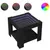 Produktbild 2 för Soffbord med LEDs svart 53x53x45 cm konstruerat trä