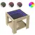 Produktbild 2 för Soffbord med LEDs sonoma-ek 53x53x45 cm konstruerat trä