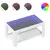 Produktbild 2 för Soffbord med LEDs vit 93x53x45 cm konstruerat trä