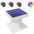Produktbild 2 för Soffbord med LEDs vit 50x50x45 cm konstruerat trä