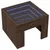 Produktbild 3 för Soffbord med Infinity LEDs brun ek 40x40x30 cm